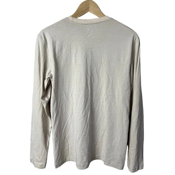 Nike Fit-Dry ACG Long Sleeve T-Shirt Cream Sze Small Cotton Blend Crewneck Men’s - Picture 2 of 7